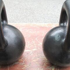 ☆ イヴァンコ IVANKO ケトルベル 鉄アレイ 20kg×2個 40kg分◆基礎体力アップ！筋トレや競技用にの画像
