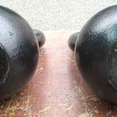 ☆ イヴァンコ IVANKO ケトルベル 鉄アレイ 20kg×2個 40kg分◆基礎体力アップ！筋トレや競技用にの画像