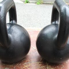 ☆ イヴァンコ IVANKO ケトルベル 鉄アレイ 20kg×2個 40kg分◆基礎体力アップ！筋トレや競技用にの画像