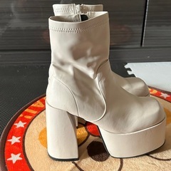 ANAP アナップ 白 ブーツ ヒール12cm Sサイズの画像