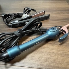 CkeyiN　プロフェッショナルカーリングアイロン　9mm（グリーン・ピンク）の画像