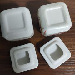 陶 七味入れ2個セットの画像