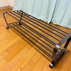 【IKEA】PORTIS/ポルティス シューズラック 3個セット　ブラック90 cmの画像