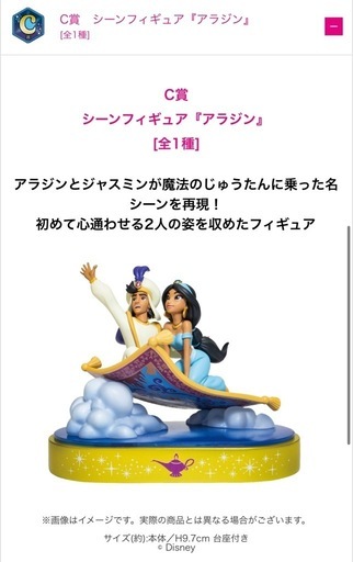 Happyくじ『Disney Wishing Stars』✨C賞アラジン🧞‍♂️ (みー
