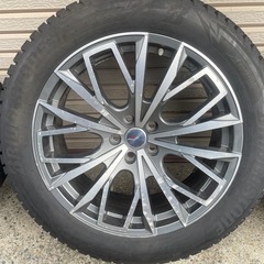 バリ溝 ブリヂストン ブリザック DM-V3 20インチ レアマイスター L-Fファースト レクサス RX NX 114.3 スタッドレス 235/55R20 TPMS取付済の画像