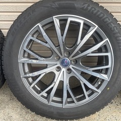 バリ溝 ブリヂストン ブリザック DM-V3 20インチ レアマイスター L-Fファースト レクサス RX NX 114.3 スタッドレス 235/55R20 TPMS取付済の画像