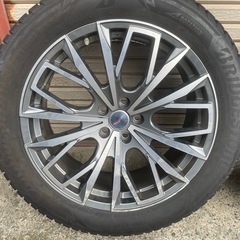 バリ溝 ブリヂストン ブリザック DM-V3 20インチ レアマイスター L-Fファースト レクサス RX NX 114.3 スタッドレス 235/55R20 TPMS取付済の画像