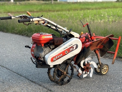 【茨城県常総市発】クボタ ねぎ管理機 FTN7 6馬力 中古 ネギ 管理機 耕運機 耕耘機 土あげ うね 畝立て うね立て 引き取り限定　発送不可
