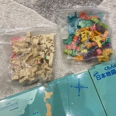 くもんの日本地図パズル🔴難易度によって二色ありますの画像