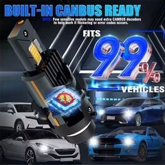 【D2S専用】 HID→LEDバルブ2個セット車検対応 爆光キャンセラー内蔵！の画像