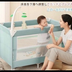 美品　ベビーベッドの画像