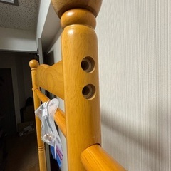 木製ハンガーラックの画像
