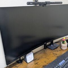 新品未開封】LG 34インチ曲面モニターの画像