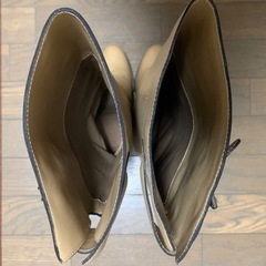 VERO CUOIO◆ロングブーツ レディース ベージュ レザーロングブーツの画像
