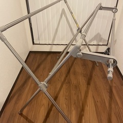 室内物干しパイプ　折りたたみの画像