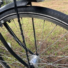 売却済　
 中古　自転車　27インチ　6段変速　オートライト　通学車 の画像