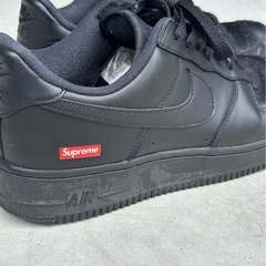 Supreme × Nike AirForce1 28.0cm オールブラックの画像