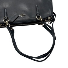 【美品】COACH コーチ 2way ショルダーバッグ ブラック レザーの画像