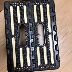 折り畳み 踏み台 スツール 白 黒の画像