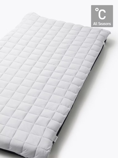 テンシャル バクネ オールシーズン　敷きパッド　クイーン　グレー