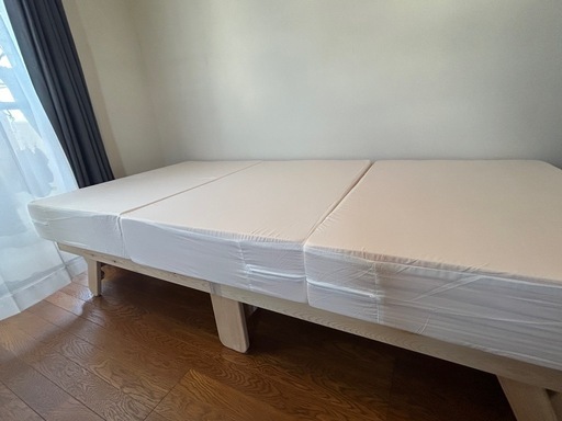 【決まりました】一度使用のみ！ニトリ 折りたたみ高反発マットレス厚さ17cm シングル(日本製)