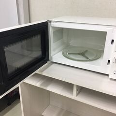  25076  [東日本専用]ターンテーブル電子レンジ amadana 2017年製 50Hz ◆大阪市内・東大阪市他 6,000円以上ご購入で無料配達いたします！◆ ※高槻・枚方方面◆西宮・尼崎方面◆生駒方面　それぞれ条件付き無料配送あり！            の画像