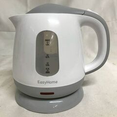 【北見市発】コム KOM 電気ケトル EasyHome KTK-300 1.0L 2019年製 白 (E3663wM)の画像