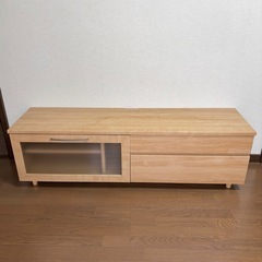 ニトリ 幅150 コパン ライトブラウン 白木 テレビ台 ローボード 北欧の画像