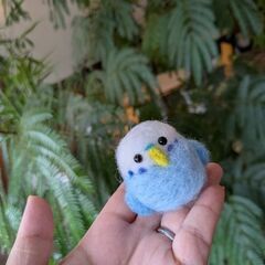 羊毛フェルト教室〜インコキーホルダー〜の画像