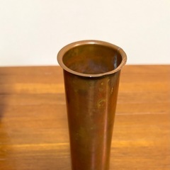 《漆器　花瓶•フラワーベース（花器》朱色の画像