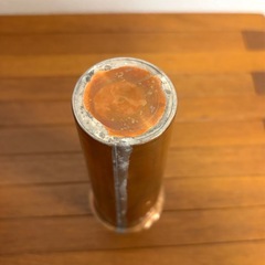 《漆器　花瓶•フラワーベース（花器》朱色の画像