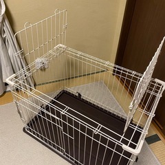 犬ケージほぼ新品の画像