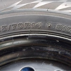 165/70R14、スタッドレス・鉄ホイール４本の画像