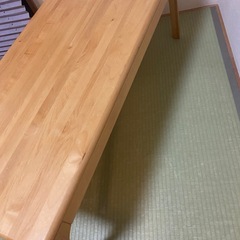 アルダー材のローテーブル、ソファーテーブルの画像