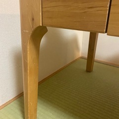 アルダー材のローテーブル、ソファーテーブルの画像