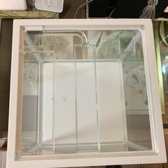GEX AQUARIUM スリムアクア200 ホワイトフレーム水槽 W20×D20×H20cm 約6Lの画像
