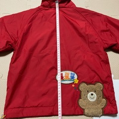 【ミキハウス】アウター　フードあり　100cm 赤色の画像