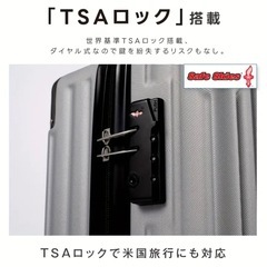 スーツケース　Lサイズ(93L) シルバーグレイの画像
