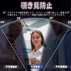iPhone 11 Pro ガラスフィルム 覗き見防止 XS/X フィルムの画像