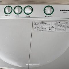 動作確認済み パナソニック Panasonic 2槽式洗濯機 4kg ホワイト NA-W40G2-W 脱水給水機能＆水位切替 プラスチックボディの画像