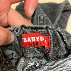 【ベビードール】長ズボン　ジーンズ　90cm黒の画像