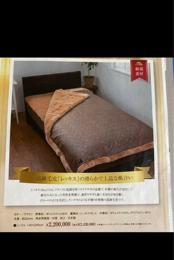 浅尾繊維工業　レッキスブランケット シングル