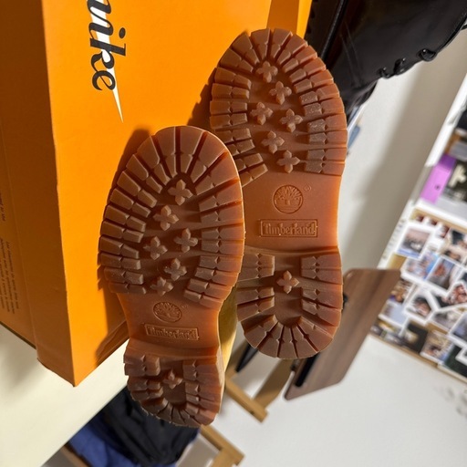 美品 Timberland 防水レザー ワークブーツ ベージュ