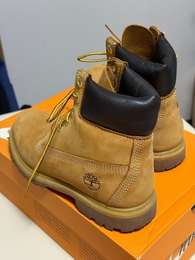 美品 Timberland 防水レザー ワークブーツ ベージュ