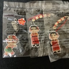 ペコちゃんチャーム&キーホルダー　ストラップ　ケーキ　18点の画像