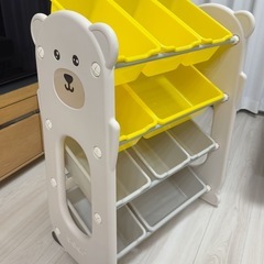 おもちゃ収納 おもちゃ箱 67*35.5*84.5cm 組立簡単 かわいい 大容量 おもちゃ収納ケース 子供用絵本棚 絵本ラック 分類収納キッズラック おもちゃボックス おもちゃラック 収納ボックスの画像