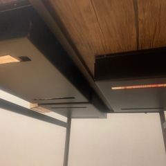 ダイニングテーブル+椅子2脚+引き出しの画像