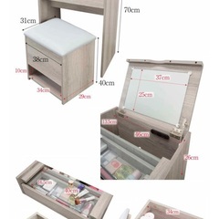 美品☆ドレッサー（スツール付き）の画像