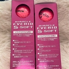 新品EVERIO S-SOFT ゴルフボール3個入り2箱と、中古ボールセットの画像