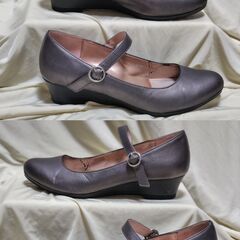 【まだ受付中･送付可能】CALORYWALK+ カロリーウォークプラス シンプルパンプス 24.5㎝ ブラウン 早い者勝ちです✨✨の画像